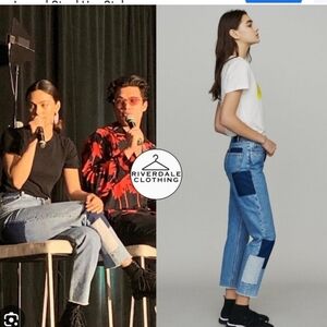 Women’s Maje Patchwork Ankle/Crop Jeans (Minor Wear, No Brand Logo on Back)